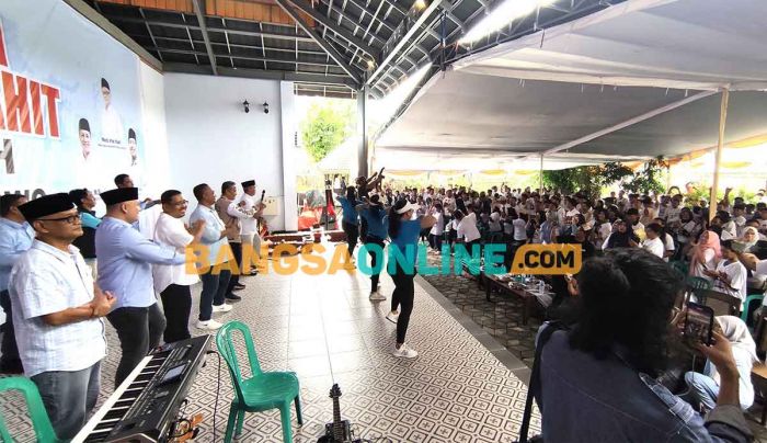 Ribuan Pemuda Mojokerto Dukung Prabowo-Gibran