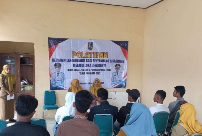 Dinsos P3A dan PMD Tuban Gelar Pelatihan Menjahit untuk Difabel