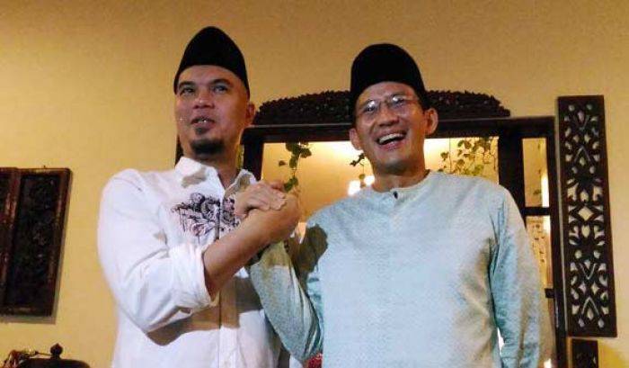 Rela Jadi Wagub Sandiaga Uno, Ahmad Dhani Sebut PKB dan PAN Abal-abal Jika Dukung Ahok Rela Jadi Wagub Sandiaga Uno, Ahmad Dhani Sebut PKB dan PAN Abal-abal Jika Dukung Ahok