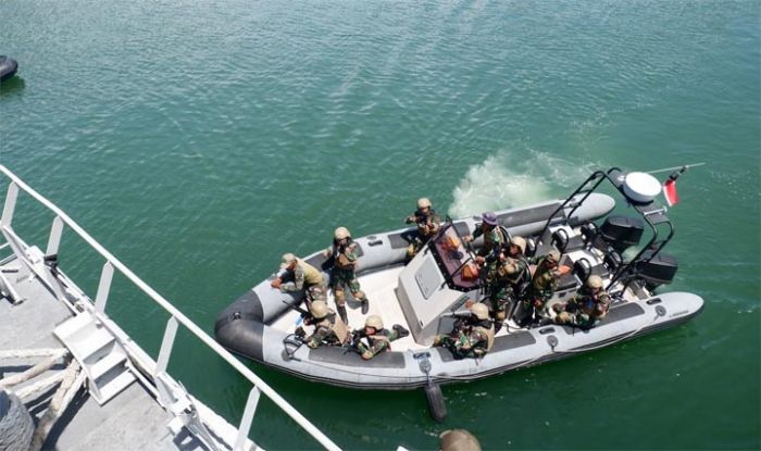 Koarmada II Gelar Lomba Penanggulangan Pembebasan Kapal atau VBSS antar Satuan