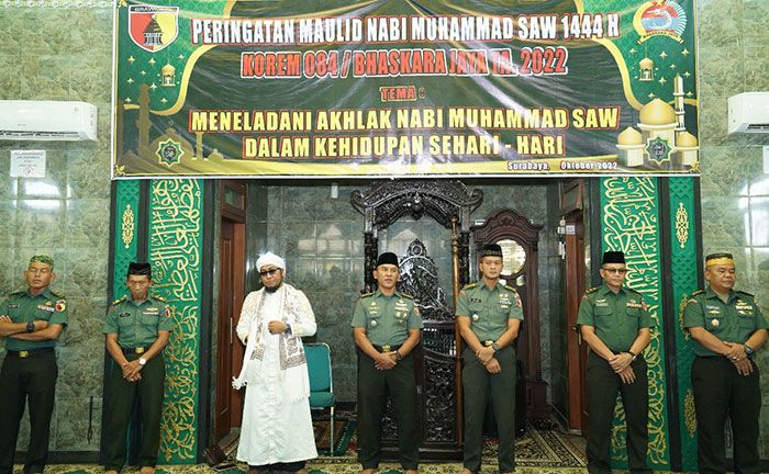 Korem 084/BJ Peringati Maulid Nabi Muhammad SAW 1444 H di Masjid Al Wathon Korem 084/BJ Peringati Maulid Nabi Muhammad SAW 1444 H di Masjid Al Wathon