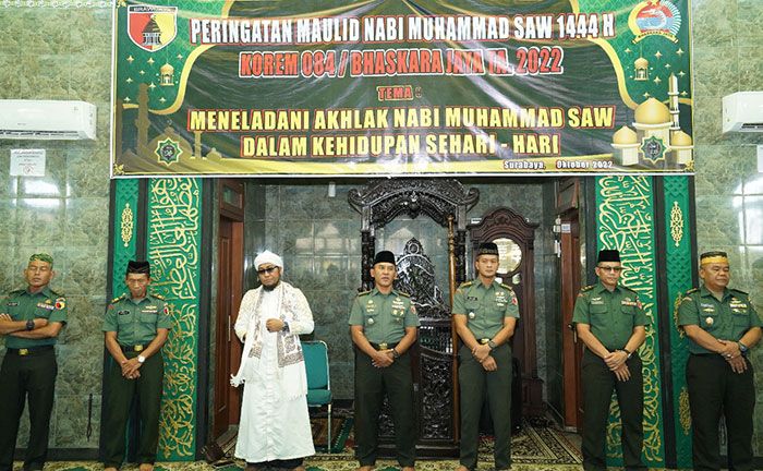 Korem 084/BJ Peringati Maulid Nabi Muhammad SAW 1444 H di Masjid Al Wathon