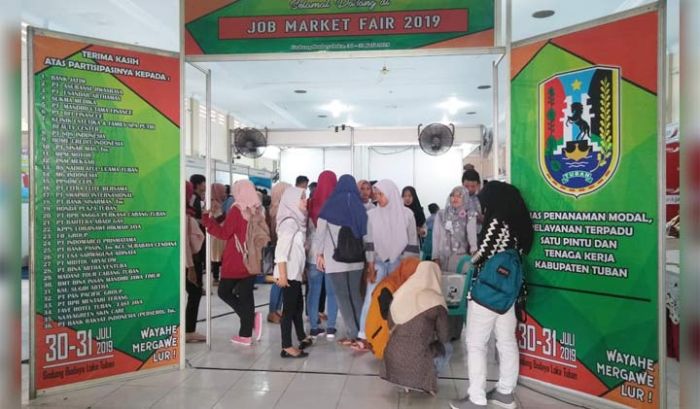 Sediakan Ratusan Lowongan Kerja, Job Market Fair Tuban 2019 Diserbu Pencaker