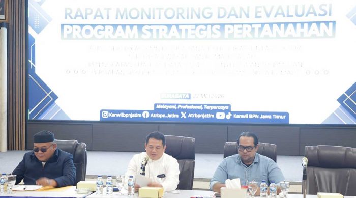 Kantah Kota Pasuruan Ikuti Monev Capaian Program Strategis Pertanahan