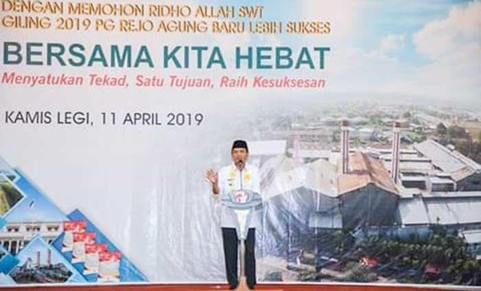 Buka Giling PG Rejo Agung Baru, Wali Kota Madiun Sampaikan 4 Hal Ini