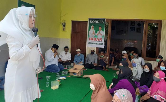 Di Kecamatan Bangsal, Paslon Ikfina-Barra Disambut Musik Rebana dan Yel-yel "Ikbar Menang" Di Kecamatan Bangsal, Paslon Ikfina-Barra Disambut Musik Rebana dan Yel-yel "Ikbar Menang"