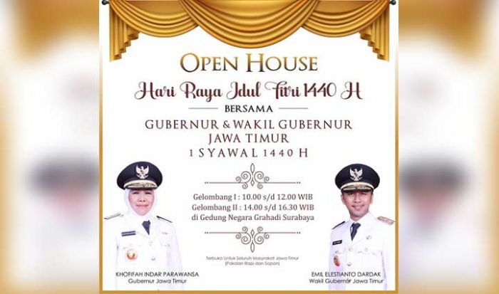 Hari Pertama Lebaran, Gubernur Khofifah Gelar Open House di Grahadi Hari Pertama Lebaran, Gubernur Khofifah Gelar Open House di Grahadi