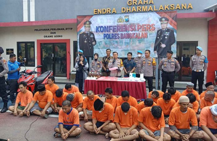 Januari-Maret 2023, Polres Bangkalan Tangkap 112 Tersangka dari 85 Kasus Januari-Maret 2023, Polres Bangkalan Tangkap 112 Tersangka dari 85 Kasus