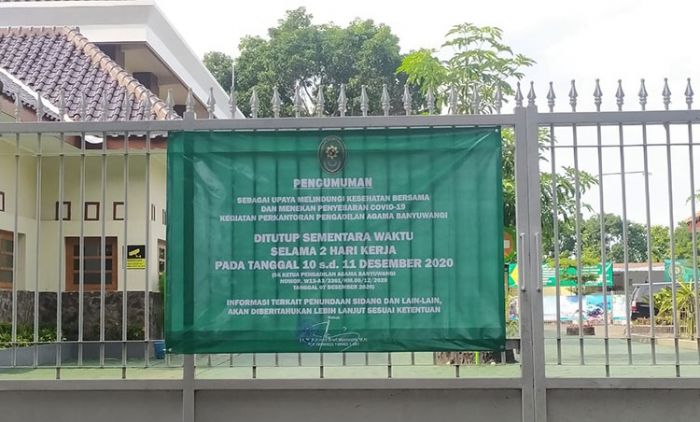 Terkena Wabah Covid-19, Kantor PA dan PN Banyuwangi Lockdown Terkena Wabah Covid-19, Kantor PA dan PN Banyuwangi Lockdown