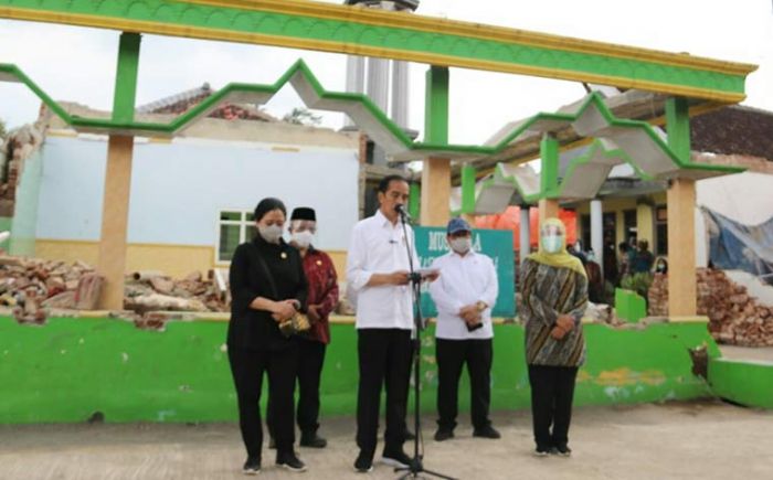 Kunker ke Malang, Presiden Jokowi Tinjau Penanganan Dampak Bencana Gempa Bumi