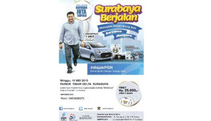 Sosialisasi Surabaya Berjalan Bersama Menpora, Giliran Pihak Sponsor Ikut Foto Selfie Sosialisasi Surabaya Berjalan Bersama Menpora, Giliran Pihak Sponsor Ikut Foto Selfie