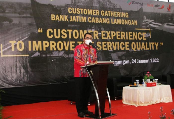 Tingkatkan Kualitas Layanan, Bank Jatim Cabang Lamongan Gelar Customer Gathering