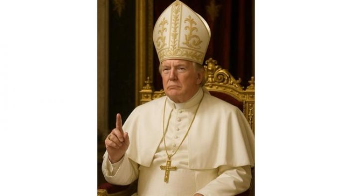 Kenakan Jubah dan Mahkota serta Berkalung Salib Ala Paus, Presiden Trump Dikecam Penganut Katolik Kenakan Jubah dan Mahkota serta Berkalung Salib Ala Paus, Presiden Trump Dikecam Penganut Katolik