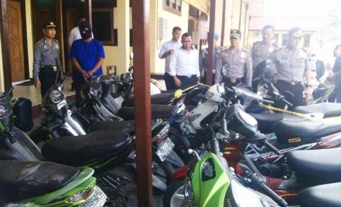Polres Bojonegoro Amankan 16 Motor Gelap Polres Bojonegoro Amankan 16 Motor Gelap