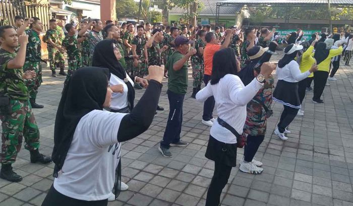 Lewat Senam Bersama, TMMD Sidoarjo Bangun Semangat Gotong Royong Lewat Senam Bersama, TMMD Sidoarjo Bangun Semangat Gotong Royong