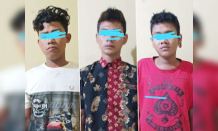 Pesta Miras Berujung Pengeroyokan, 3 Pemuda di Ponorogo Digelandang ke Mapolsek Sambit