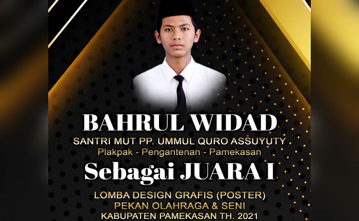 Bahrul Widad, Santri Ummul Quro Berhasil Juarai Lomba Desain Grafis Porseni Pamekasan 2021 Bahrul Widad, Santri Ummul Quro Berhasil Juarai Lomba Desain Grafis Porseni Pamekasan 2021