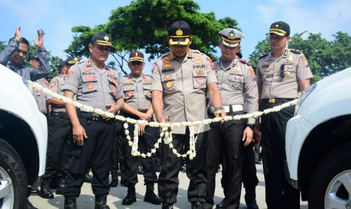 Kapolresta Sidoarjo Serahkan Bantuan Ranmor dan Sarana Lalu Lintas dari Korlantas Polri