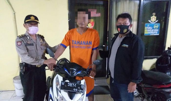 Hendak Bawa Kabur Motor Curian, Pria di Sidoarjo Ditangkap Warga