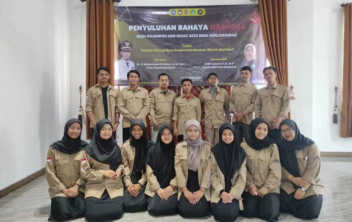 Bersama BNN Kota Mojokerto, Mahasiswa KKN IKHAC Dukung Pencegahan Bahaya Narkoba Bersama BNN Kota Mojokerto, Mahasiswa KKN IKHAC Dukung Pencegahan Bahaya Narkoba