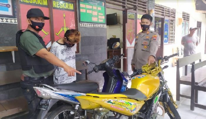 Curi Motor Terekam CCTV, Remaja Jombang Ditangkap