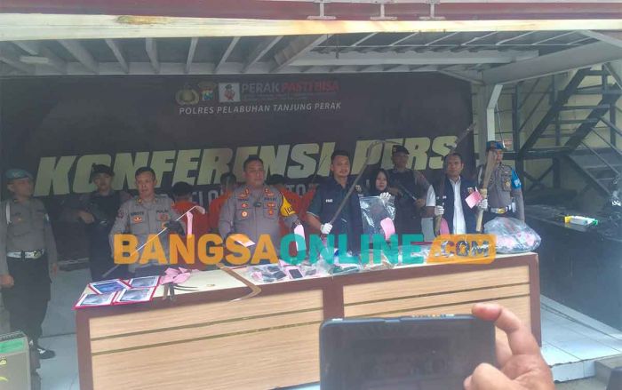 Tawuran Gangster di Surabaya Tewaskan Remaja, Polres Tanjung Perak Tangkap 6 Pelaku Tawuran Gangster di Surabaya Tewaskan Remaja, Polres Tanjung Perak Tangkap 6 Pelaku