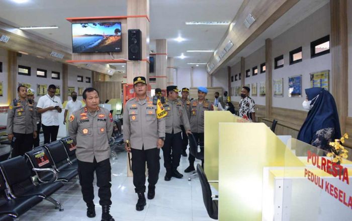 Kunker ke Kota Delta, Kapolda Jatim Tinjau MMPP dan Satpas Polresta Sidoarjo