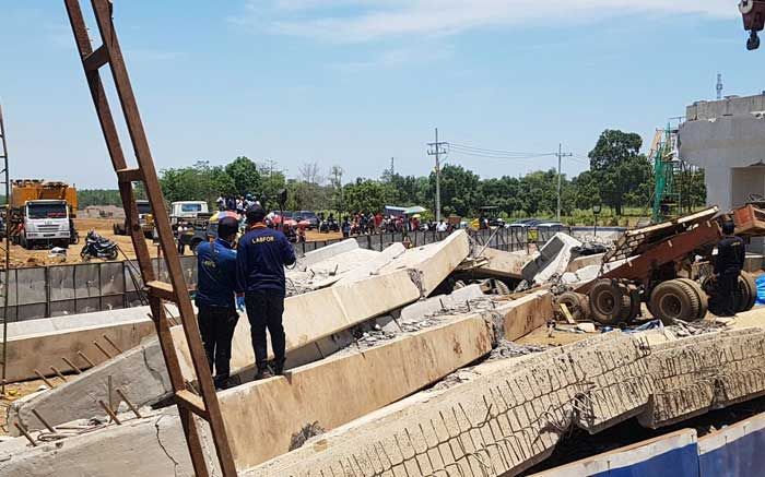 Tim Labfor Mabes Polri Selidiki Penyebab Ambruknya Girder Tol Pasuruan - Probolinggo