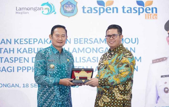Jamin Kesejahteraan ASN, Pemkab Lamongan Teken MoU Dengan PT Taspen