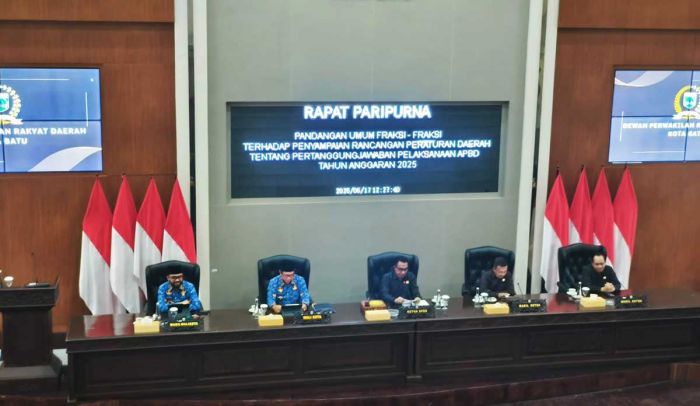 DPRD Kota Batu Setujui Raperda Pertanggungjawaban APBD 2025 dengan Catatan Kritis