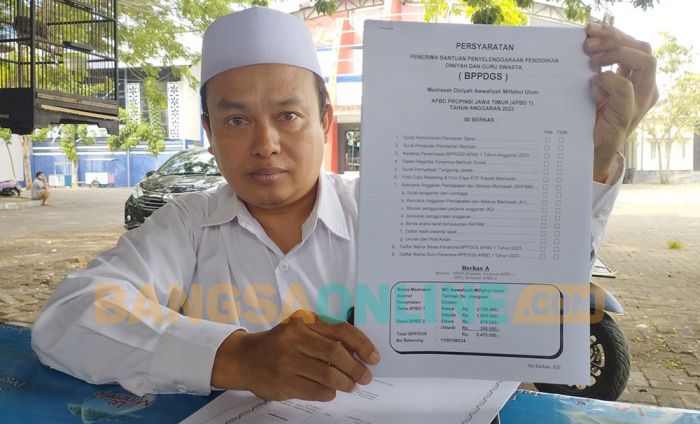 Salah Satu Madin di Sampang Dihapus dari Penerima BOS, Gus Wahid Pertanyakan Alasan