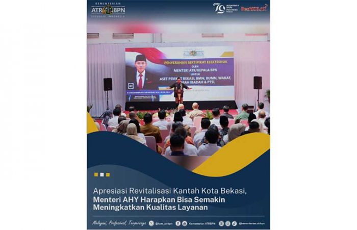 AHY Apresiasi Revitalisasi Kantah Kota Bekasi AHY Apresiasi Revitalisasi Kantah Kota Bekasi