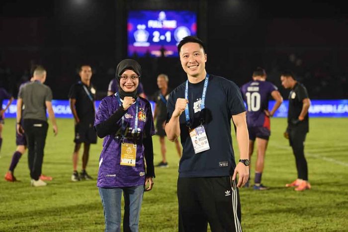 Mbak Wali Beri Dukungan Langsung Laga Persik Kediri Vs PSBS Biak di Stadion Brawijaya