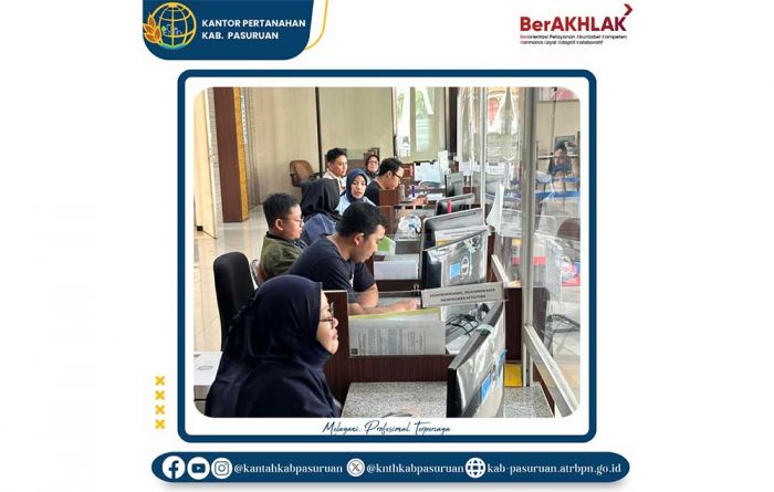 BPN Kabupaten Pasuruan Luncurkan Program Pelayanan Tanah Akhir Pekan BPN Kabupaten Pasuruan Luncurkan Program Pelayanan Tanah Akhir Pekan