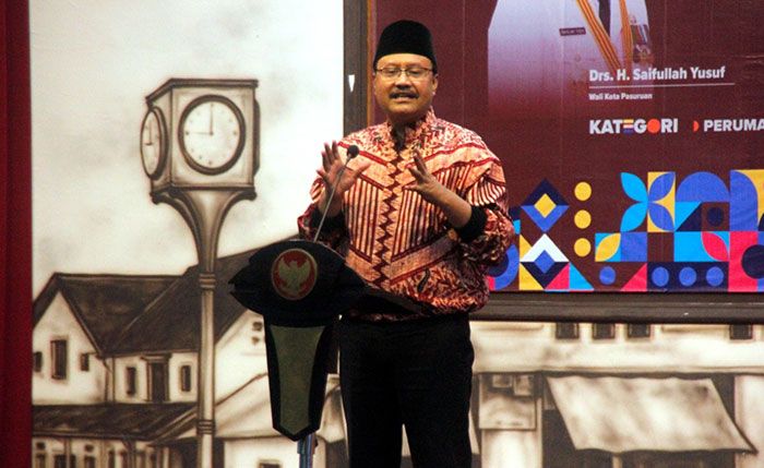 Begini Pesan Wali Kota Pasuruan saat Menghadiri Penganugerahan Kampung Hebat 2022
