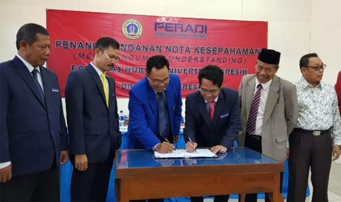 Peradi Gresik dan Ungres Teken Nota Kesepahaman Peradi Gresik dan Ungres Teken Nota Kesepahaman