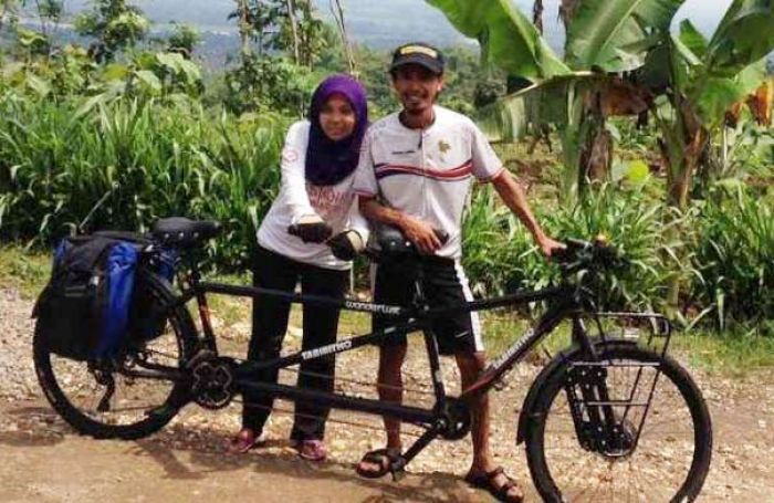 Ziarahi Tempat Suci di 9 Negara, Pasutri Asal Malang Ngayuh Sepeda Pancal Ziarahi Tempat Suci di 9 Negara, Pasutri Asal Malang Ngayuh Sepeda Pancal
