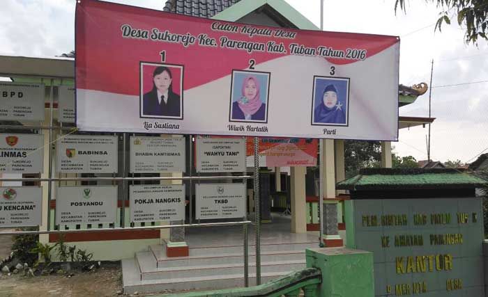 Tiga Srikandi Rebutkan Kursi Kepala Desa Sukorejo, Parengan Tiga Srikandi Rebutkan Kursi Kepala Desa Sukorejo, Parengan