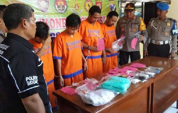 Polsek Jabon Dapat 4 Tersangka Sabu dalam Sepekan