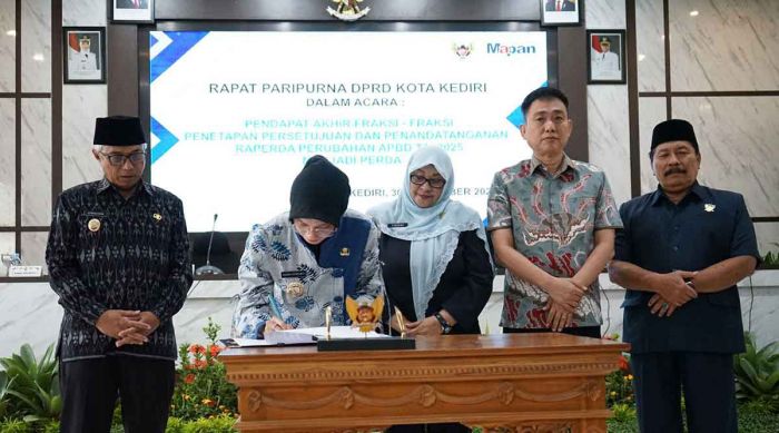 Perubahan APBD 2025 Kota Kediri Disahkan, Fokus Infrastruktur dan Program Sapta Cipta