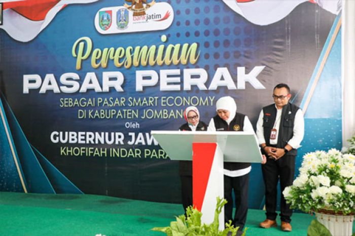 Resmikan Pasar Perak Jombang, Gubernur Khofifah Sebut Penggunaan 