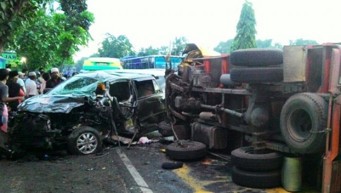 Kijang vs Truk di Raya Larangan, Bendahara Forum Kiai Muda Pamekasan Meninggal