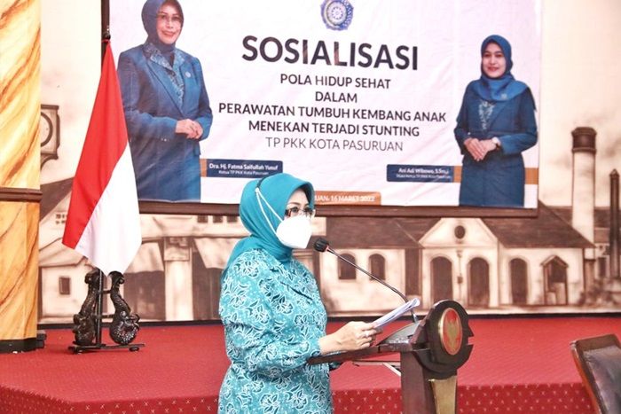 Tekan Stunting, TP PKK Kota Pasuruan Gelar Sosialisasi Pola Hidup Sehat dalam Tumbuh Kembang Anak