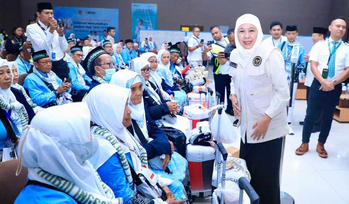 380 Jamaah Kloter Pertama Embarkasi Surabaya Diberangkatkan ke Madinah