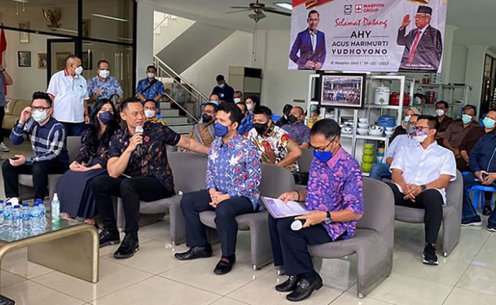 Kunjungi Pabrik Maspion, Alim Markus Doakan AHY Jadi Presiden Kunjungi Pabrik Maspion, Alim Markus Doakan AHY Jadi Presiden
