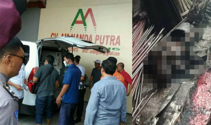 Kebakaran Pabrik Scaffolding di Sidoarjo: 1 Meninggal, 8 Orang Luka Bakar Kebakaran Pabrik Scaffolding di Sidoarjo: 1 Meninggal, 8 Orang Luka Bakar