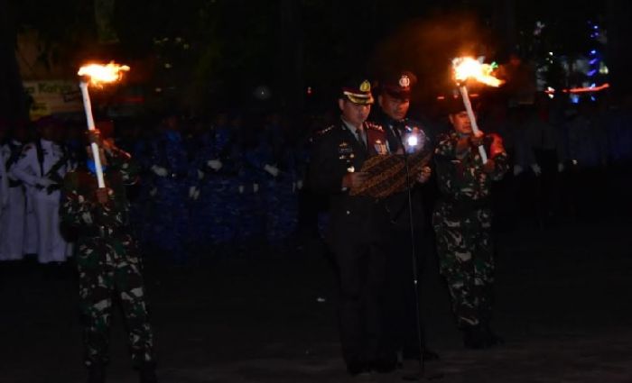 ​Kapolresta Sidoarjo Irup Apel Kehormatan dan Renungan Suci Hari Kemerdekaan Republik Indonesia
