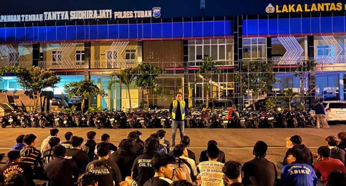 Polisi Amankan 73 Motor dari Aksi Balap Liar saat Sahur di Tuban