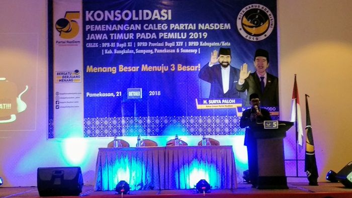 Partai Nasdem Targetkan Madura Jokowi-Ma Partai Nasdem Targetkan Madura Jokowi-Ma
