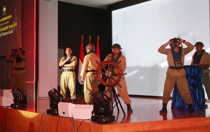 Aksi Teatrikal Warnai Doa Bersama Koarmada II Kenang Pertempuran Laut Aru